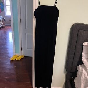 Black Velvet Vintage Gown